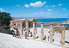 View some greek art in Lindos, Rhodes